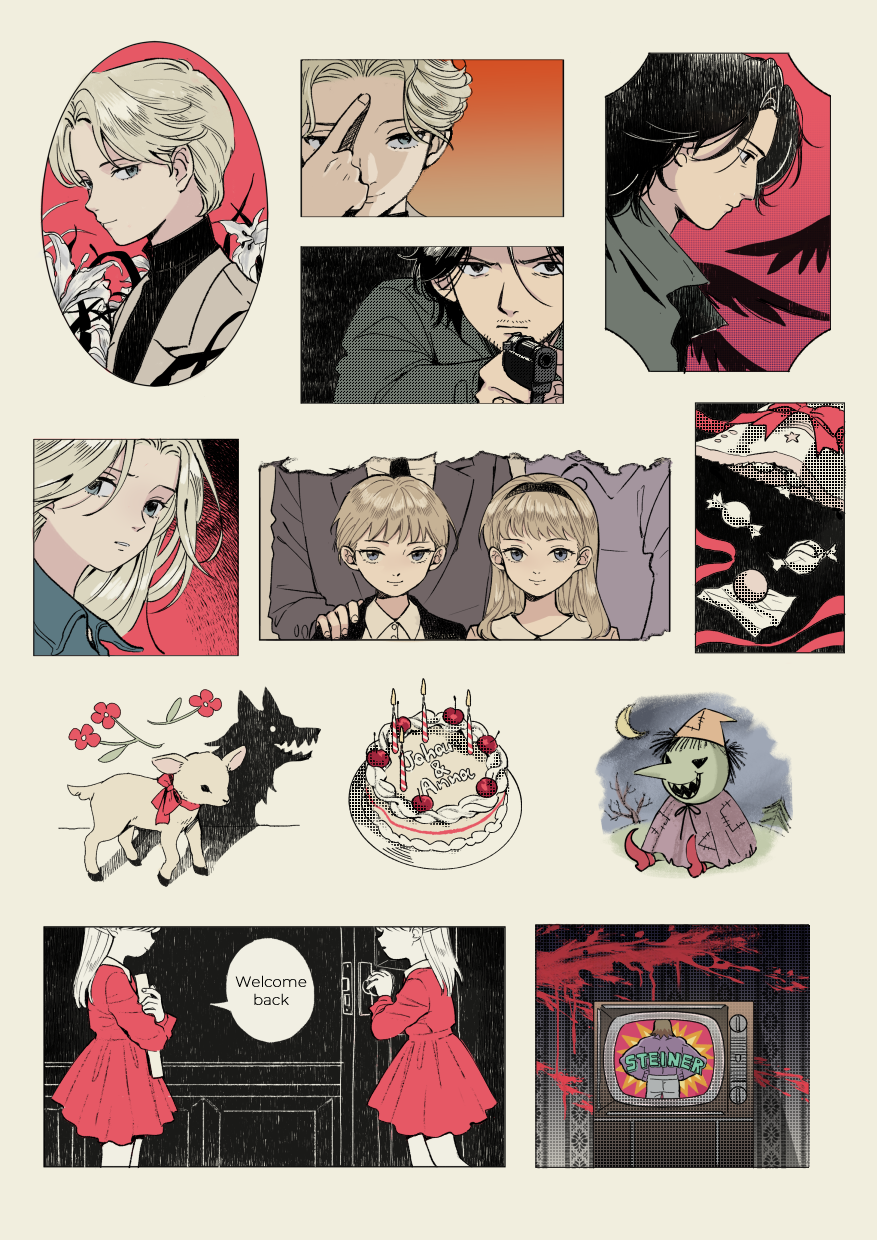 MONSTER A5 sticker sheet