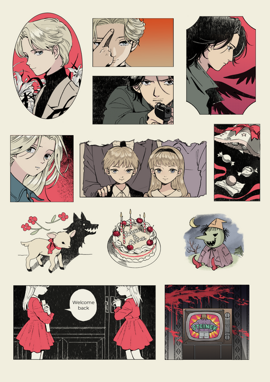 MONSTER A5 sticker sheet