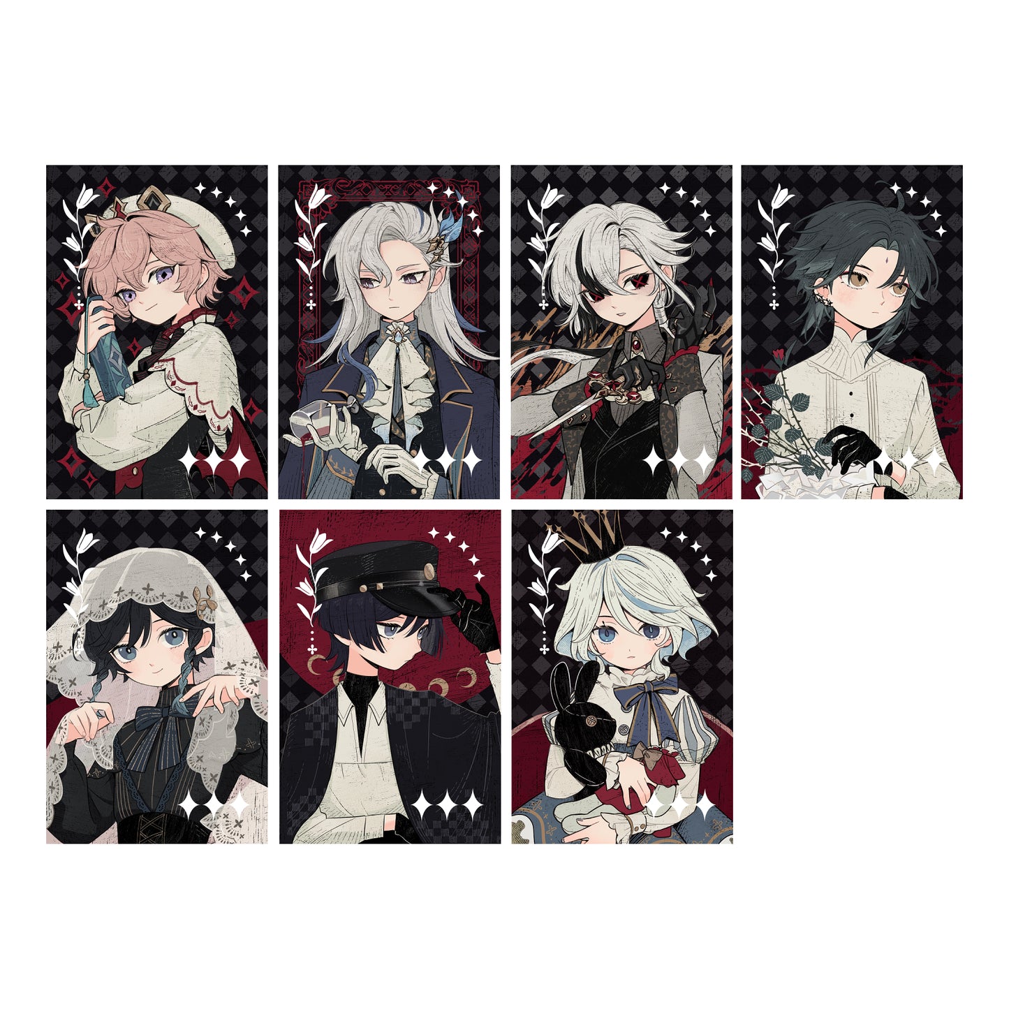 [Genshin] Silver foiled photocards