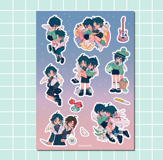 GENSHIN| Xiaoven Angels A5 sticker sheet