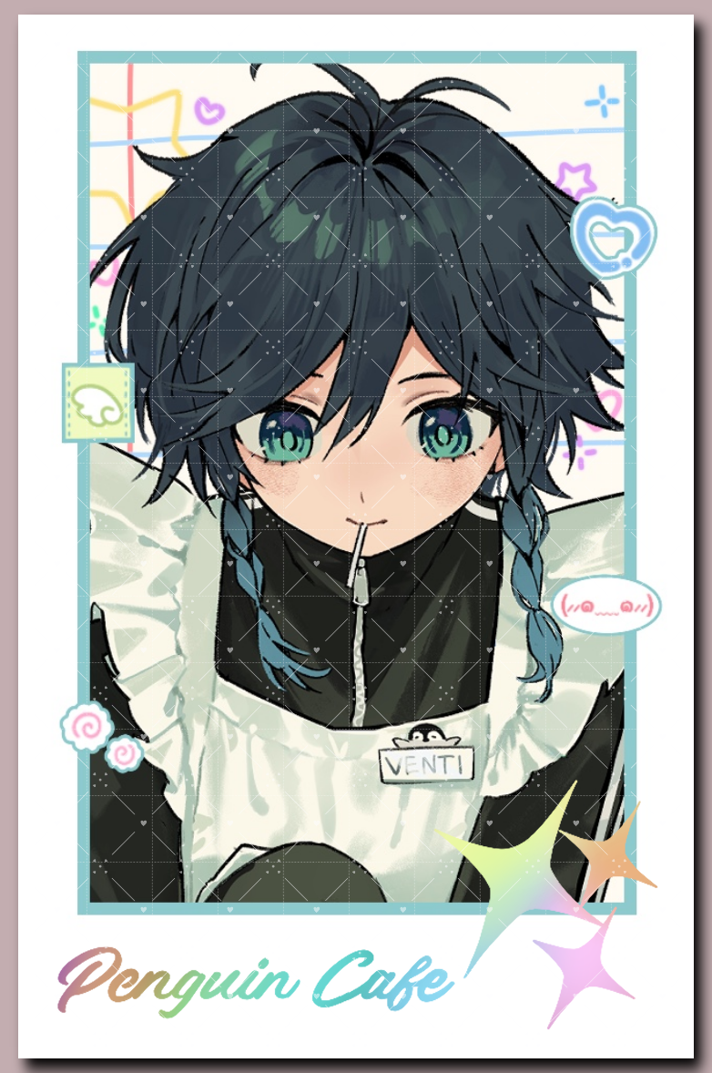 [GENSHIN] Penguin Cafe Card